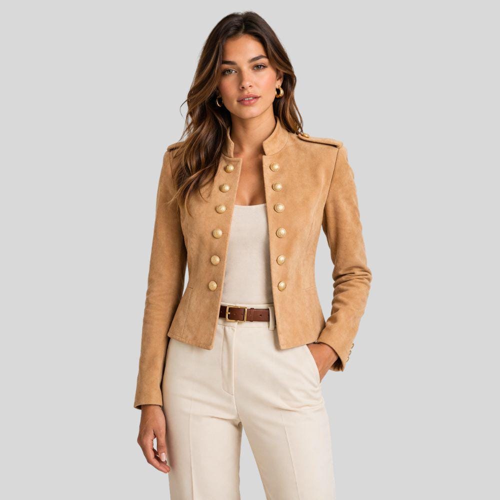 Chemise Homme Beige Manche Longue