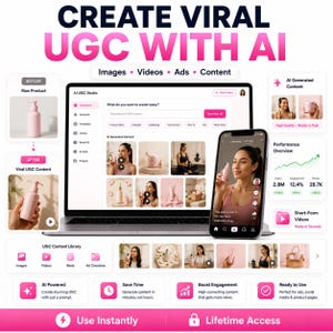 AI UGC Image & Video Generator| Tool to create and sell | No need of further subscriptions | Beginner Friendly