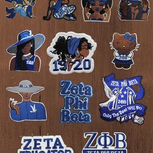 Greek Life Embroidered Iron-On Patches | Sorority Inspired Appliqué for Jackets, Bags - G5