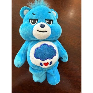 Grumpy Bear Care Bears Plush 2022 Blue Glitter Cloud Belly Toy 9" By Basic Fun