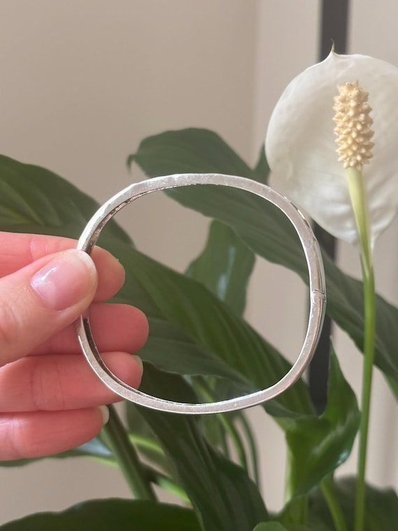 Silver & Multi Colour Gemstone Bangle - image 2