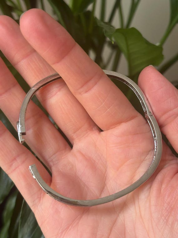 Silver & Multi Colour Gemstone Bangle - image 6