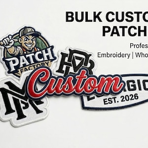 Custom Embroidered Patches: Wholesale Iron On Sew On Logo Embroidery