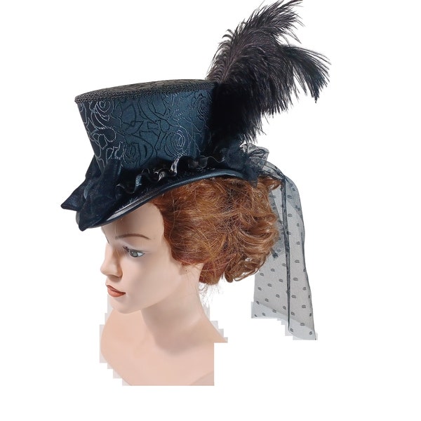 Victorian Riding Hat Etsy