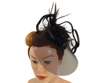 Bibis gothique, casque romantique, coiffure burlesque, chapeau derby, mini-chapeau cosplay, chapeau de femme victorien, barrette gothique