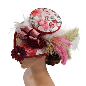 Midi-tophat, dameshoed, derbyhoed, goth-zendspoel, steampunk-hoofdtooi, Victoriaanse dressing-hoed, cosplay-hoed, hatinator, tovenaar