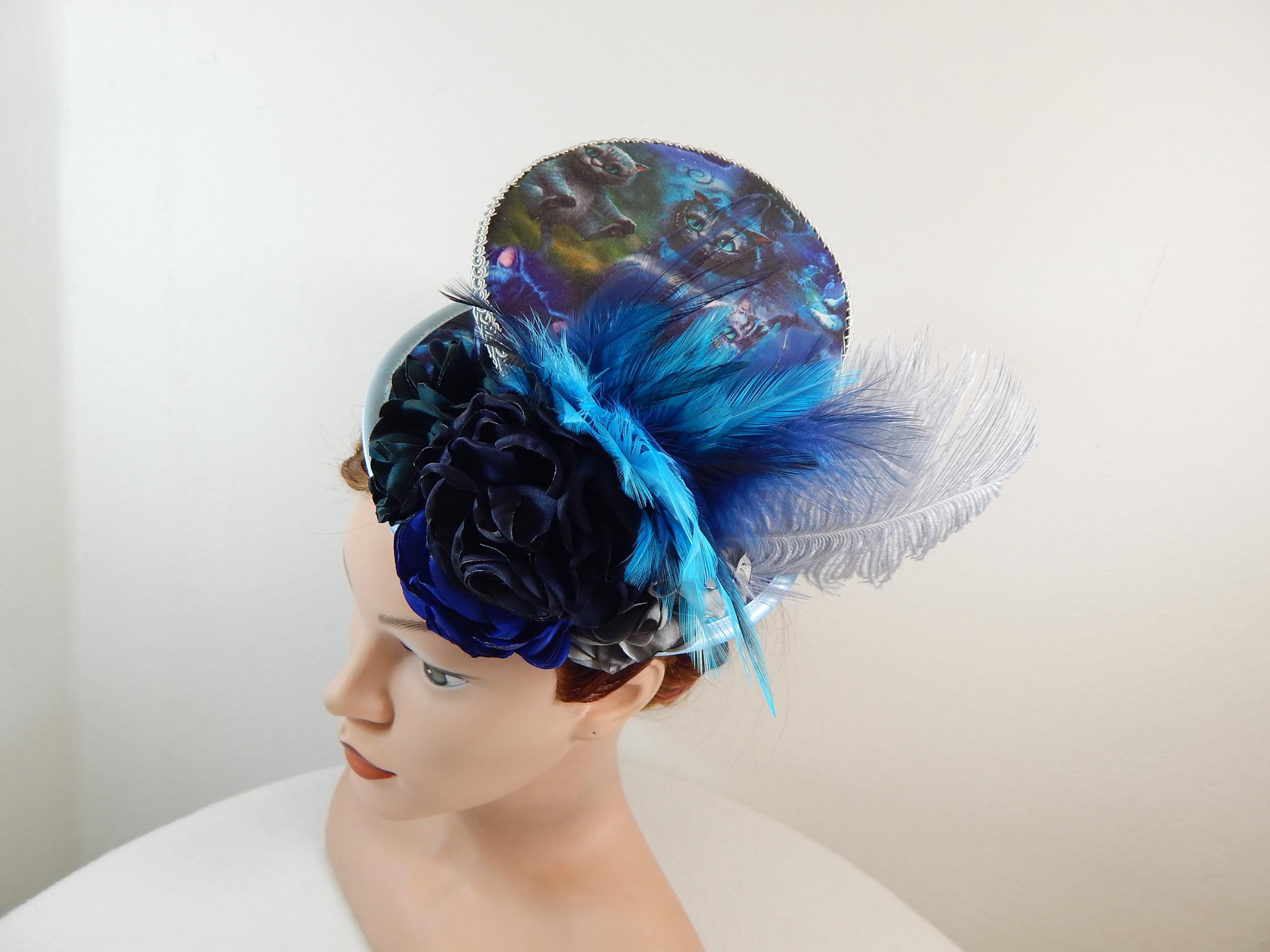 Cheshire Cat Mini Top Hat: Goth Burlesque Fascinator - Etsy