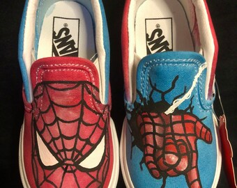 mens spiderman vans