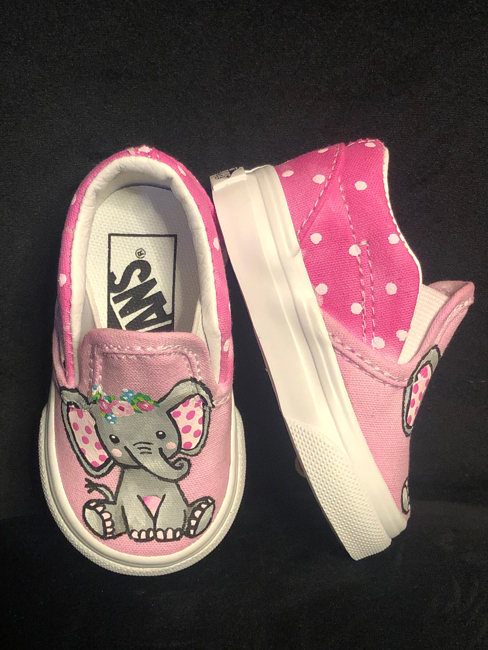 Baby Girl Elephant Vans Etsy