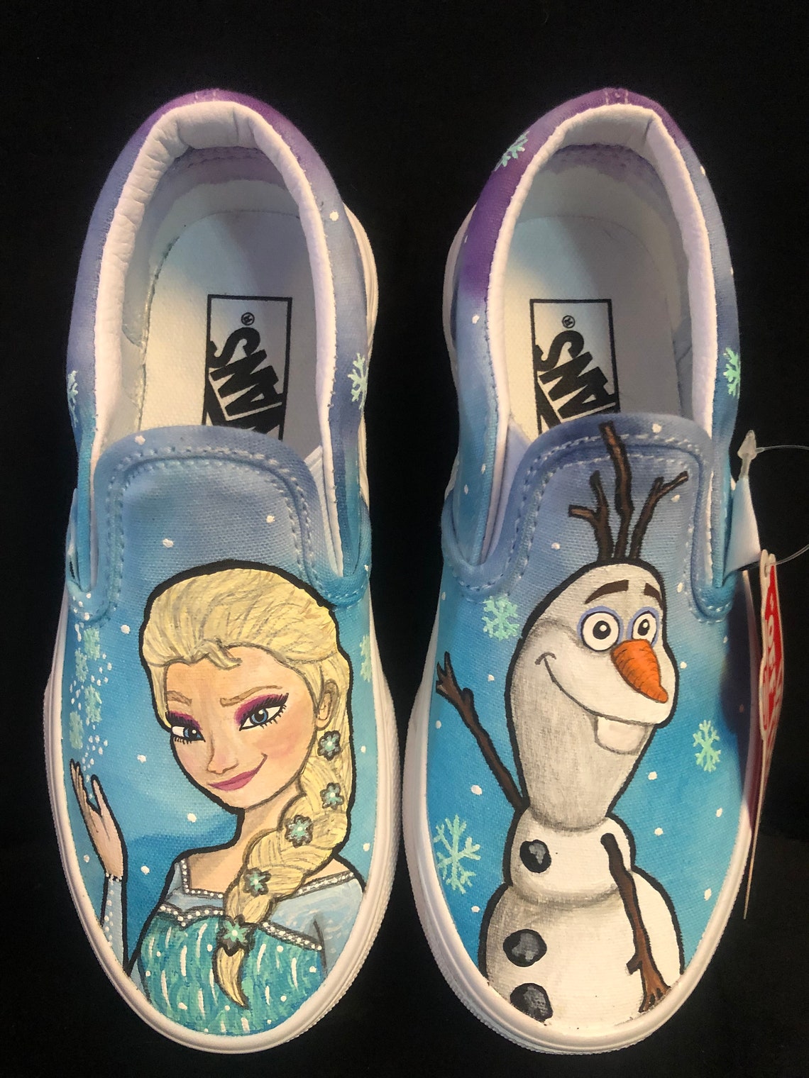 Custom Kids Vans Etsy