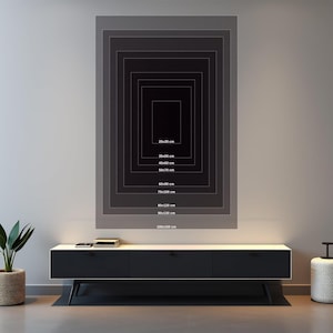 Dark Abstract Texture Canvas, Modern Industrial Wall Art image 9