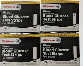 Walgreens Blood glucose test strips True metrix diabetic test strips 100 count brand new in box factory sealed.
