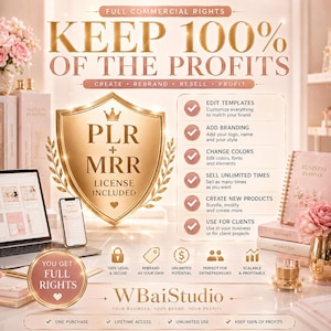 Paket med över 50 000 Canva PLR-mallar | Redigerbara planerare, journaler och spårare | MRR- och PLR-rättigheter ingår | Digitala produkter för återförsäljning bild 10