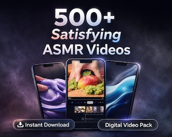 500 Satisfying ASMR Video Clips | Social Media Reels Content (Digital Download)