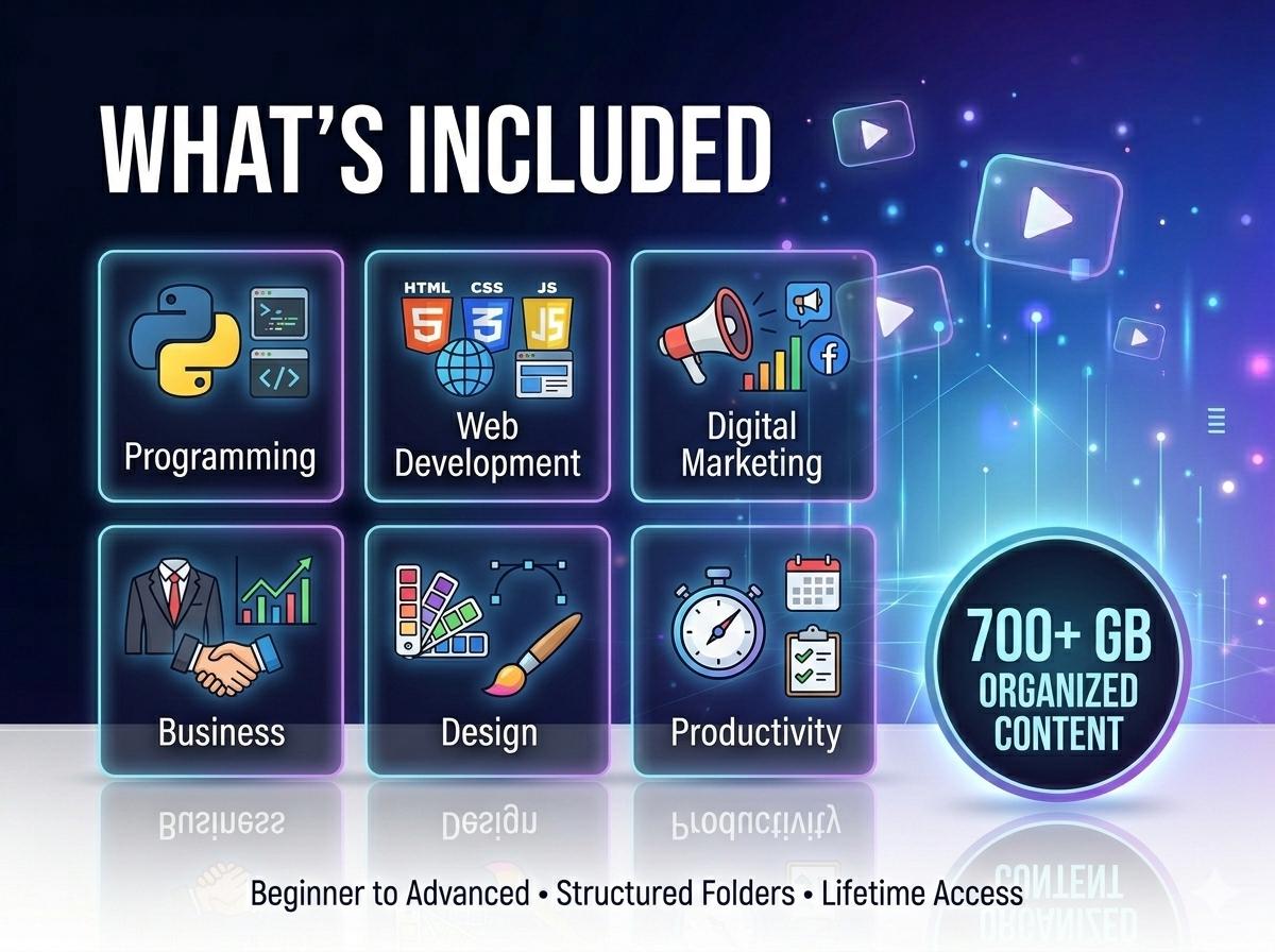 700+ GB Tech Learning Mega Bundle | Programming, Web Development ...