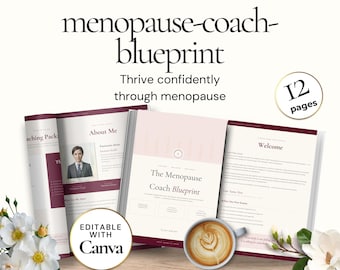 Menopause Coach Blueprint, Editable Canva Coaching Guide, Menopause Wellness Workbook, Client Coaching Template, Health Coach Resource