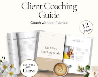 Coaching Client Guide, Editable Canva Welcome Packet, Coach Onboarding Template, Client Workbook, Coaching Business Forms Bundle