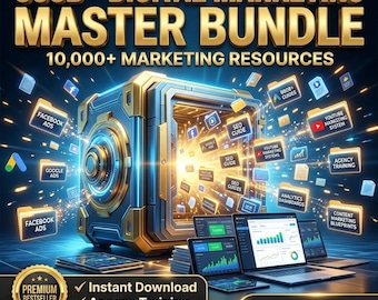 Pacchetto di corsi di marketing digitale da 60 GB+ / Formazione su annunci Facebook, Google e YouTube / Padronanza di annunci PPC, agenzie e a pagamento / Download immediato