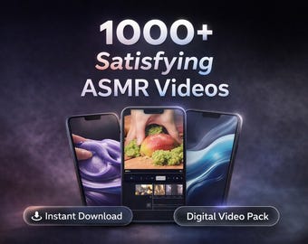 Oltre 1000 soddisfacenti video clip ASMR / contenuti per social media (download digitale)