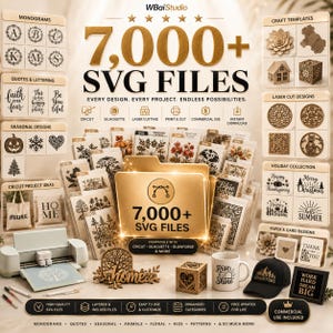 5000GB Ultimate Graphic Design Pack | 100K+ Creative Assets | T-Shirt Designs, SVG, Logo, Mockups, Social Media Templates | Commercial Use image 7