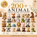 200+ Animal Amigurumi Crochet Patterns Bundle | No Sew Crochet PDF Collection | Cute Animal Crochet Patterns | Instant Download product logo