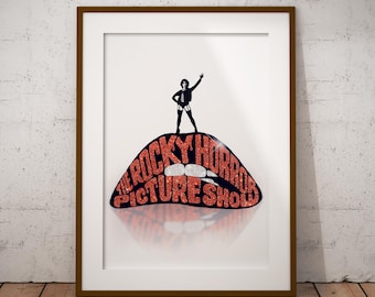 Poster da parete rimasterizzato del film The Rocky Horror Picture Show, stampa fotografica ultra lucida. Acquista 2 e ricevi 1 in omaggio.