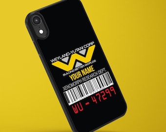 Cover per telefono personalizzata Weyland Yutani Alien Aliens Xenomorph per tutti gli iPhone