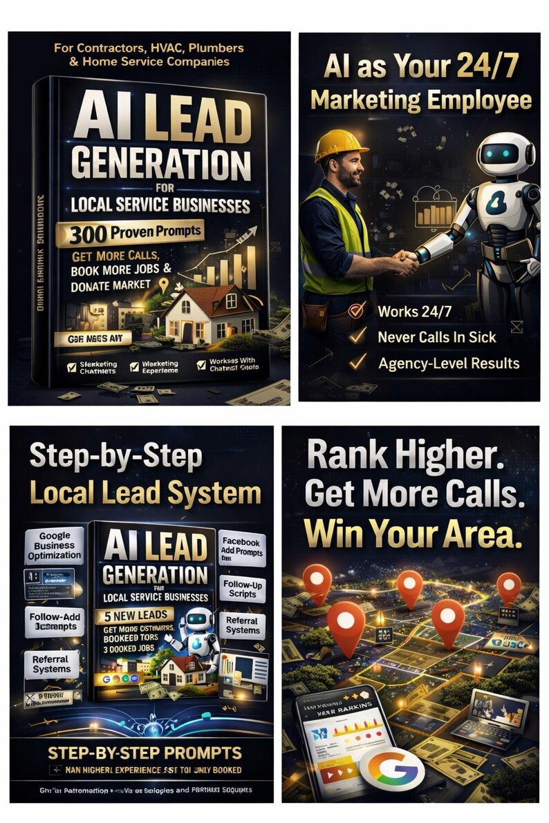 AI Lead Generation Prompts for Local Service Businesses: 300 Chatgpt Systems - Etsy