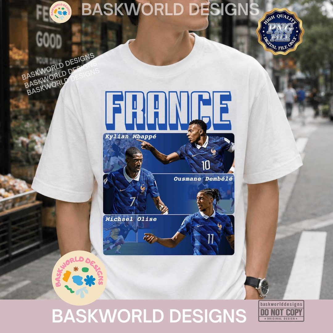 France Soccer PNG Mbapp Demb l Olise Retro Sports Design digital france-soccer-png-mbapp-demb-l-olise-retro-sports-design-digital