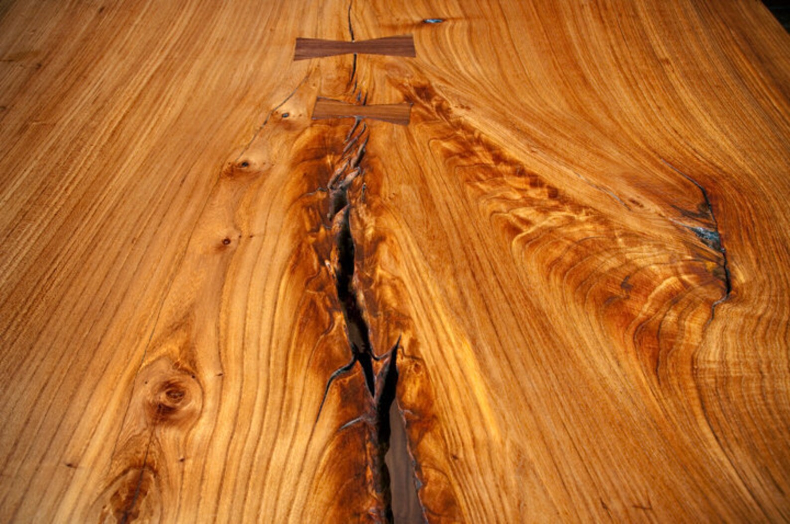 Single Slab Live Edge Dining Table, Live Edge Elm Table, Wood Slab