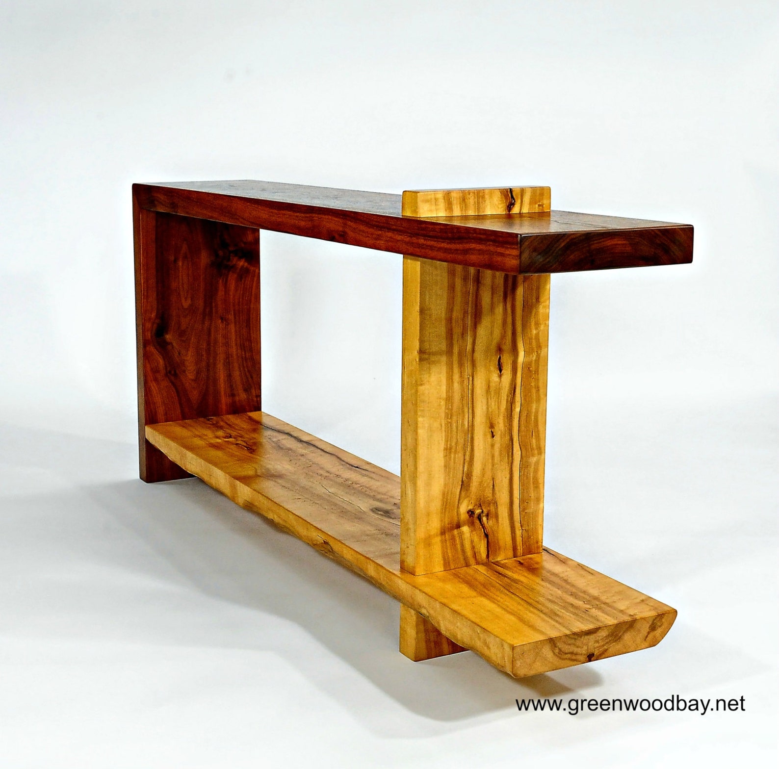 Wood Console Table, Wood Sofa Table, Walnut Table, Maple Wood Table