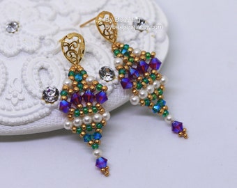 Beading Pattern - Indira - Earrings Tutorial - PDF