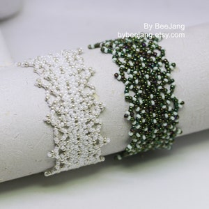 Beading Pattern - Dolores - Bracelet Tutorial - Beginner - PDF