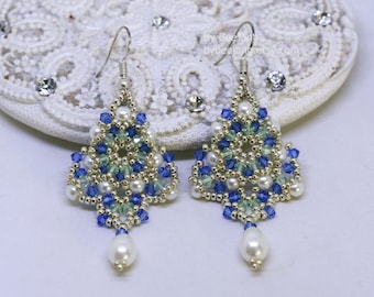 Beaded Earrings Tutorial: Chandana Beadweaving Pattern (PDF Download)