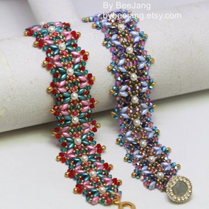 Bracelet Pattern, Rinna, Beading Tutorials, Digital Download, PDF