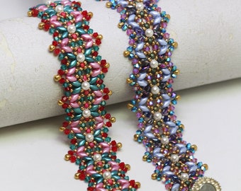Bracelet Pattern, Rinna, Beading Tutorials, Digital Download, PDF