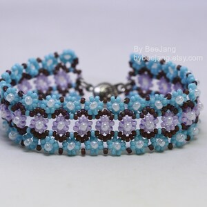 Tutoriales de abalorios, pulsera Astera, descarga digital, PDF