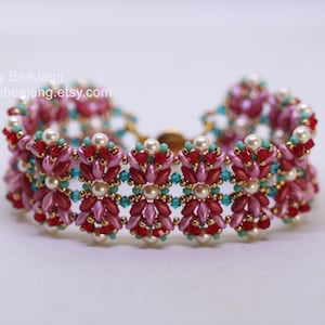 Tutoriel pour perles - Liria - Patron de bracelet - Téléchargement numérique - PDF