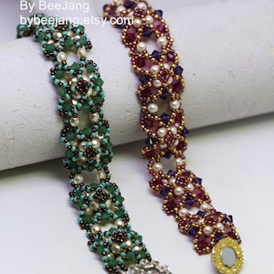 Beading Patterns Rosamund Bracelet Bracelet Tutorials Digital Download PDF image 7