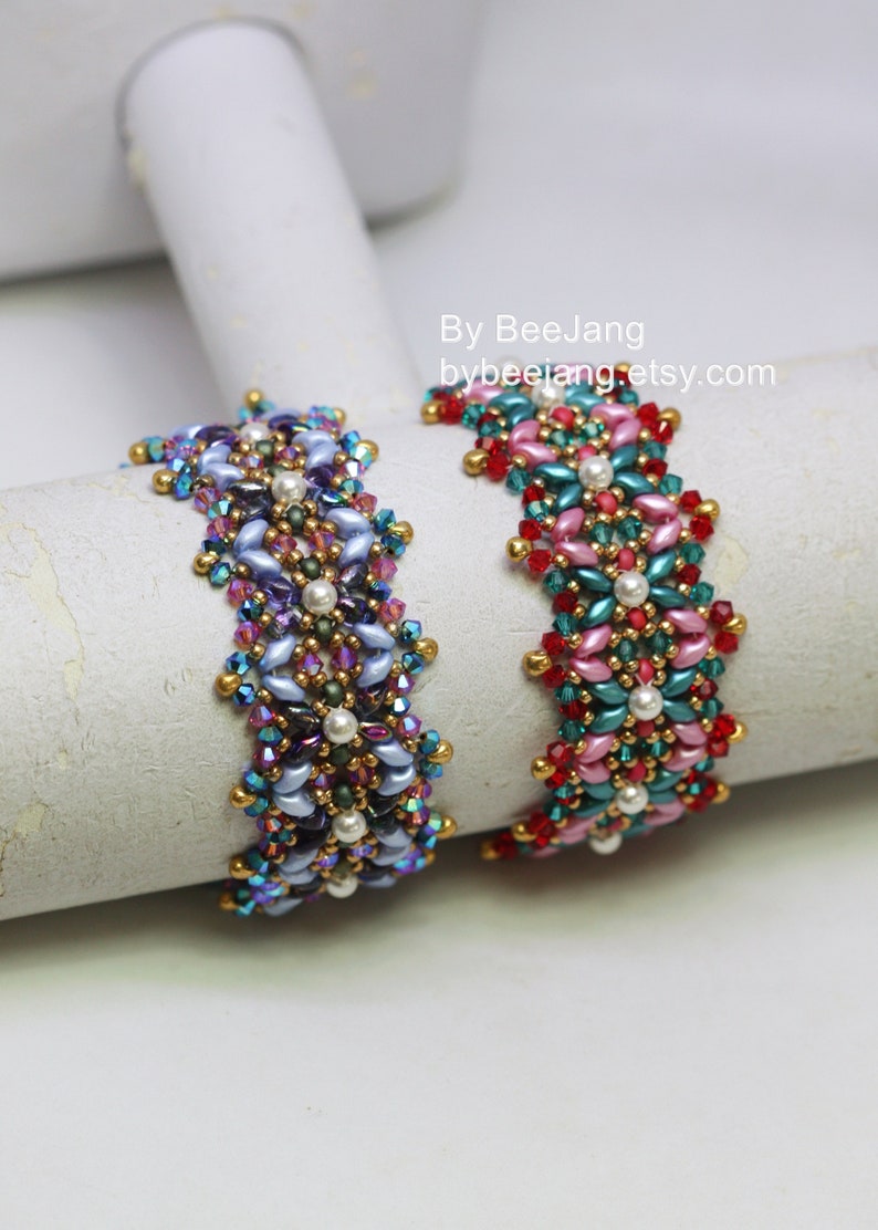 Bracelet Pattern, Rinna, Beading Tutorials, Digital Download, PDF image 7