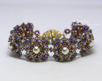 Beading Pattern - Marietta - Bracelet Tutorials - PDF