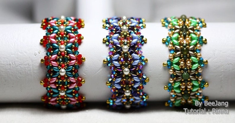 Bracelet Pattern, Rinna, Beading Tutorials, Digital Download, PDF image 9