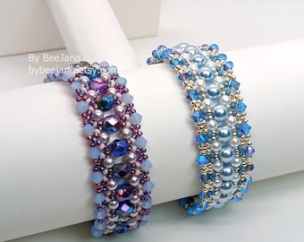 Beading Pattern - Elmyra - Bracelet Tutorial - Digital Download - PDF