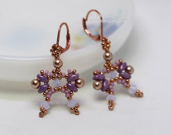 Beading Patterns, Little Bow, Earrings Tutorials, Digital Download