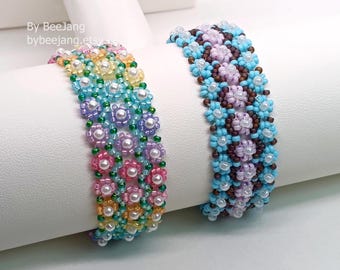 Beading Tutorials, Astera Bracelets, Digital Download, PDF