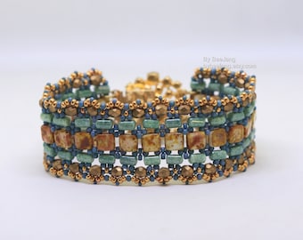 Kralenhandleidingen, shera-armband, digitale download, pdf