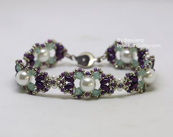 Bracelet Tutorials - Anastasia - Beading Pattern - Digital Download - PDF