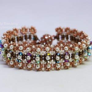 Beading Tutorial, Freya Bracelet, Bracelet Pattern, Digital Download, PDF