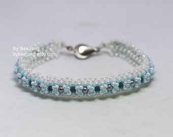 Tutorial de pulsera - Ravinia - Patrón de abalorios - Tutorial en PDF