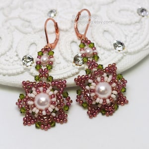Earrings Tutorials - Kalina - Beading Pattern - PDF - Digital Download